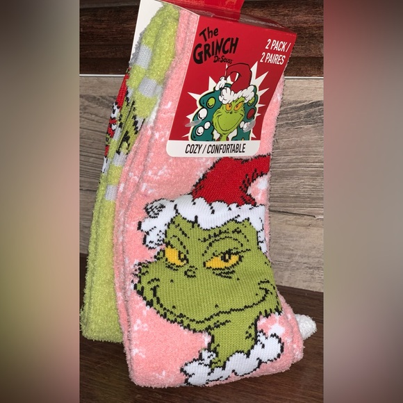 The Grinch Dr. Seuss Cozy Sock 2 pairs - Picture 5 of 5